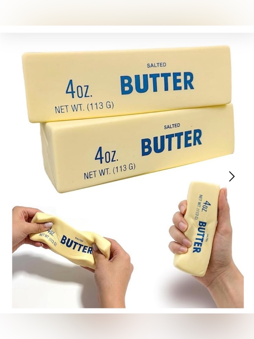 Viral Salted Butter Squishy 4oz Stress Toy